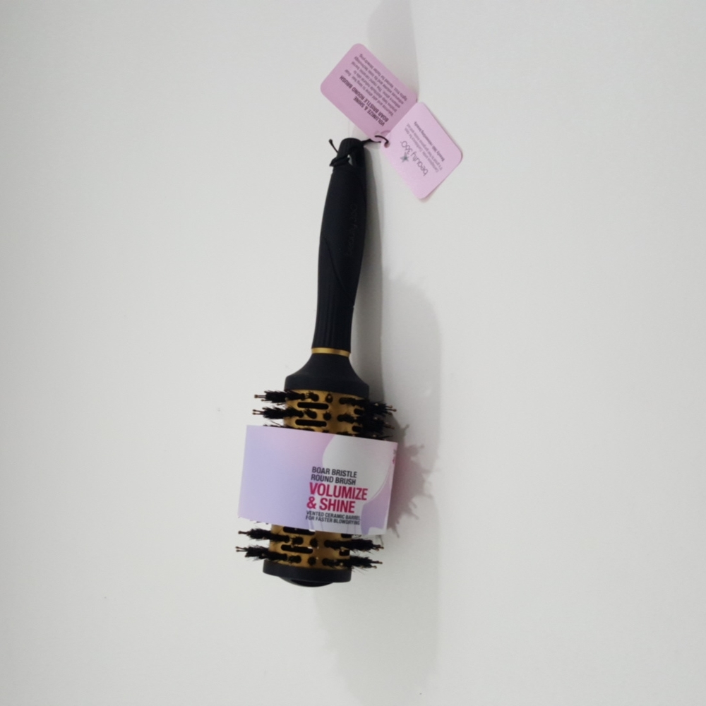 Beauty 360 Salon Quality Boar Bristle Brush Ceramic Barrel
